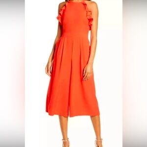 Vince Camuto Ruffled Jumpsuit 0 pockets
